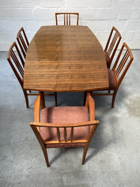 1950s Extending Dining Table & 6 Chairs by Gordon Russell