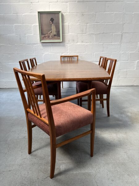 1950s Extending Dining Table & 6 Chairs by Gordon Russell