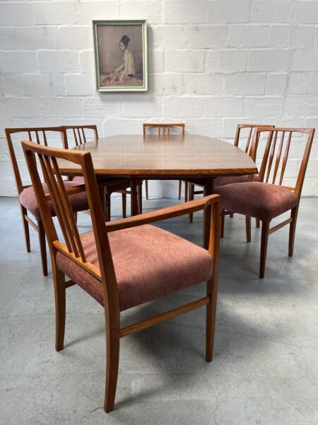 1950s Extending Dining Table & 6 Chairs by Gordon Russell