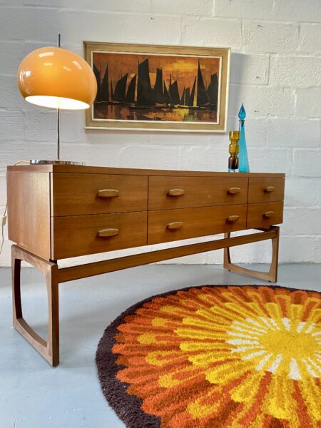 Mid Century 1960s G Plan 'Quadrille' Dressing Chest 