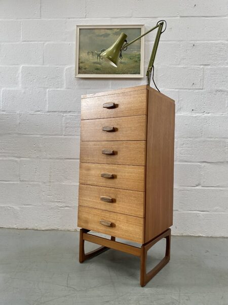 1960s G Plan Teak Quadrille 'Tallboy' Chest of Drawers