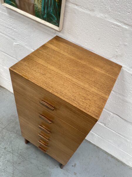 1960s G Plan Teak Quadrille 'Tallboy' Chest of Drawers