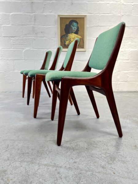 Mid Century Dining Table and 4 Chairs for Mahjongg, Vlaardingen