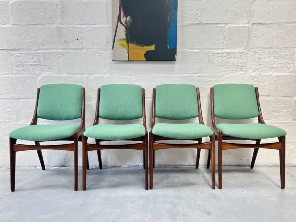 Mid Century Dining Table and 4 Chairs for Mahjongg, Vlaardingen