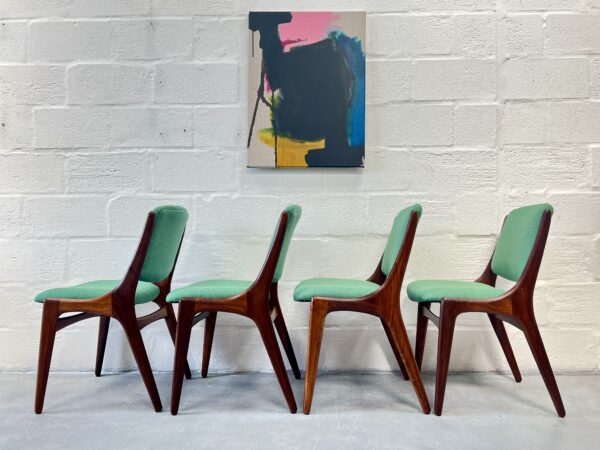 Mid Century Dining Table and 4 Chairs for Mahjongg, Vlaardingen