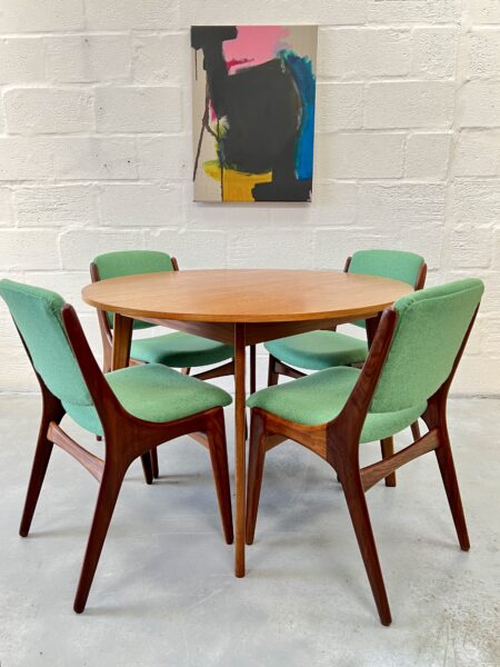 Mid Century Dining Table and 4 Chairs for Mahjongg, Vlaardingen