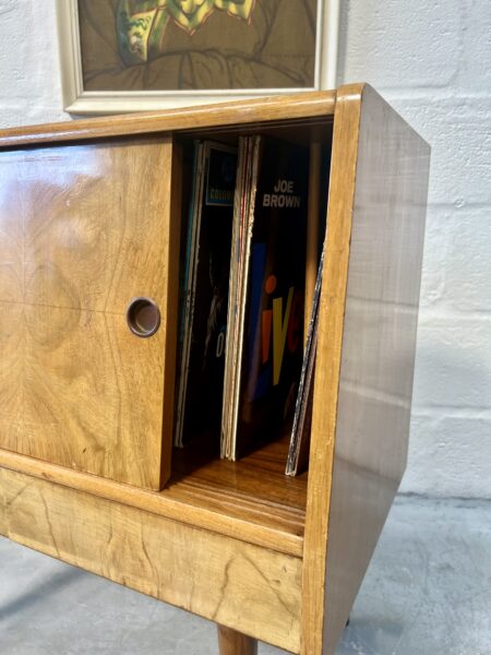 1950s Mid Century Vinyl Record Storage / Cabinet on Atomic Style Legs 