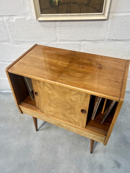 1950s Mid Century Vinyl Record Storage / Cabinet on Atomic Style Legs 