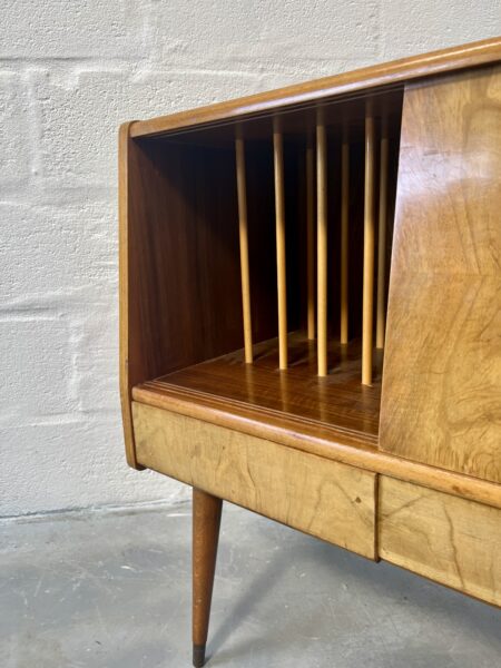 1950s Mid Century Vinyl Record Storage / Cabinet on Atomic Style Legs 