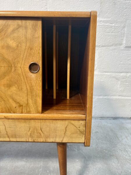 1950s Mid Century Vinyl Record Storage / Cabinet on Atomic Style Legs 