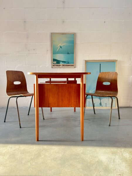 Danish Teak Desk designed by Gunnar Nielsen for Tibergaard