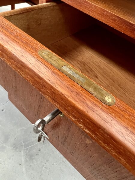 Danish Teak Desk designed by Gunnar Nielsen for Tibergaard