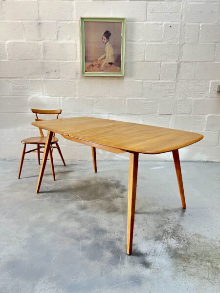 Vintage Ercol Grand Windsor / Plank Extending Dining Table