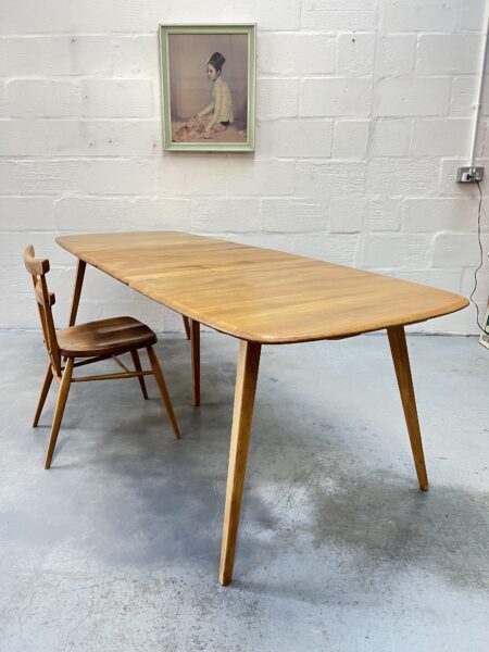 Vintage Ercol Grand Windsor / Plank Extending Dining Table