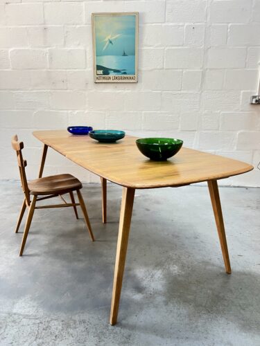 Vintage Ercol Grand Windsor / Plank Extending Dining Table