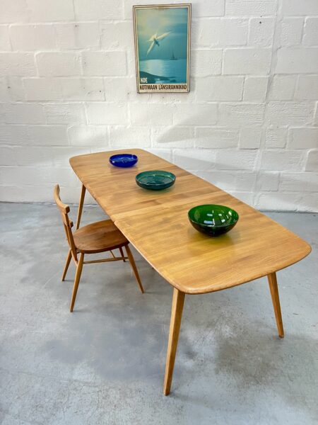 Vintage Ercol Grand Windsor / Plank Extending Dining Table