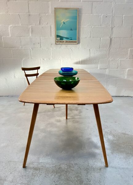 Vintage Ercol Grand Windsor / Plank Extending Dining Table