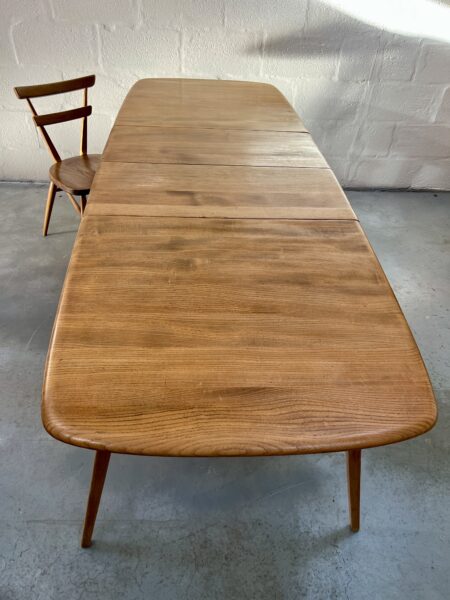 Vintage Ercol Grand Windsor / Plank Extending Dining Table