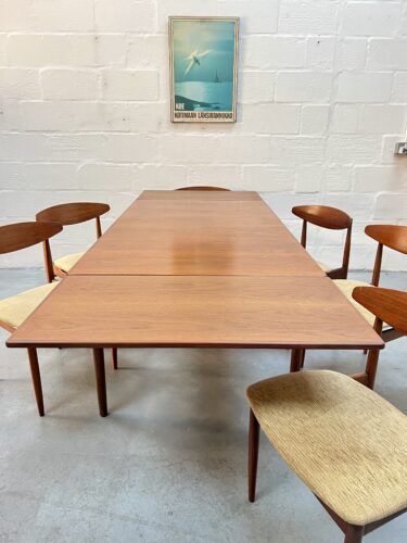 I.B. Kofod Larsen Danish Design G Plan Dining Table and Six Chairs