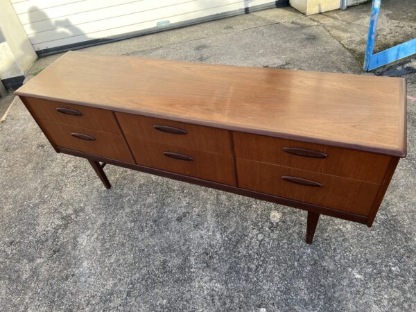 Vintage Teak Low Sideboard / Chest of Drawers