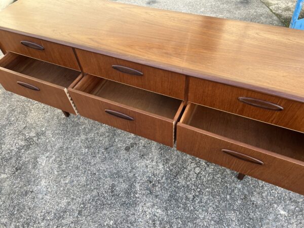 Vintage Teak Low Sideboard / Chest of Drawers