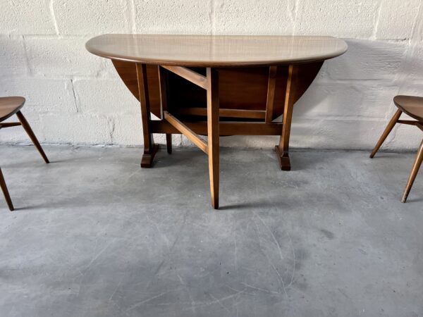 Vintage Ercol Model 610 Drop Leaf Sutherland Dining Table & 4 Chairs