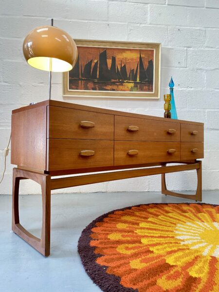 1960s Mid Century G Plan Quadrille Dressing Chest