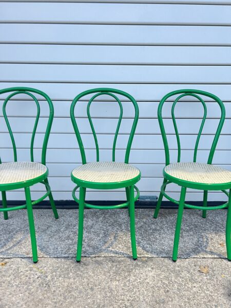 1980s Set of 4 Indoor / Outdoor Thonet Style Chairs by Molteni & Consonni, Milan, Italy