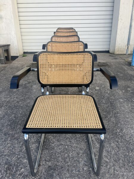 Set Of 6 Vintage Marcel Breuer Style Cesca Chairs 