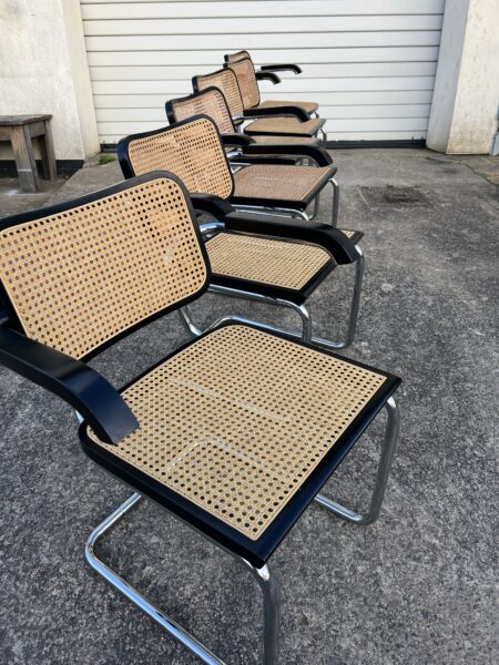 Set Of 6 Vintage Marcel Breuer Style Cesca Chairs 