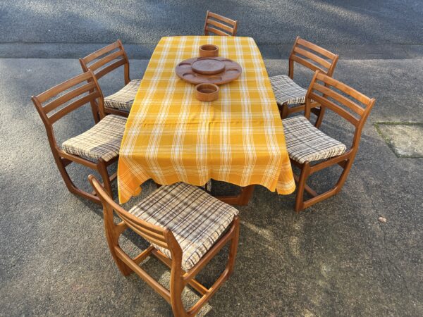 Mid Century Vintage PORTWOOD Dining Table & 6 Chairs 