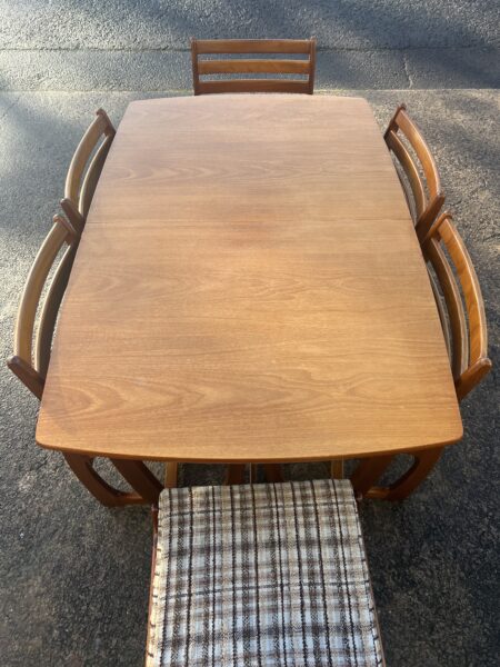 Mid Century Vintage PORTWOOD Dining Table & 6 Chairs 