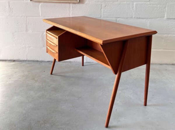 1960s Mid Century Danish Desk by Gunnar Nielsen for Tibergaard