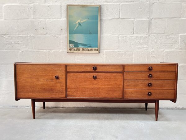 1960s Vintage Walnut Sideboard Designed by Robert Heritage