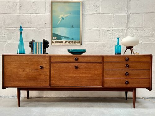 1960s Vintage Walnut Sideboard Designed by Robert Heritage