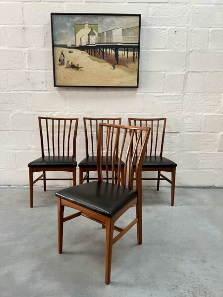 Vintage 1960s Dining Table & 4 Chairs