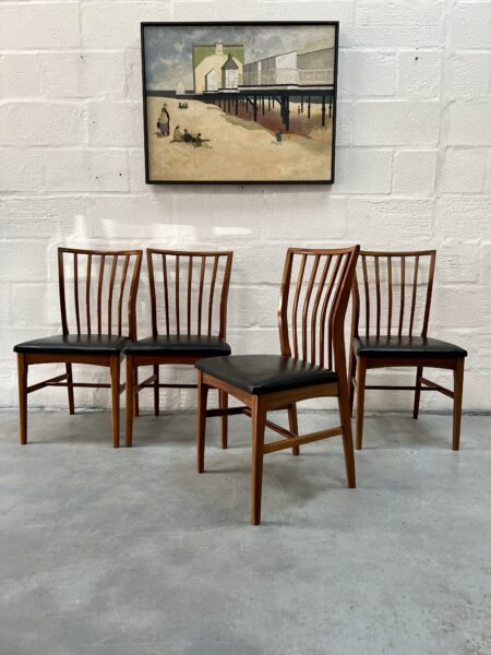 Vintage 1960s Dining Table & 4 Chairs