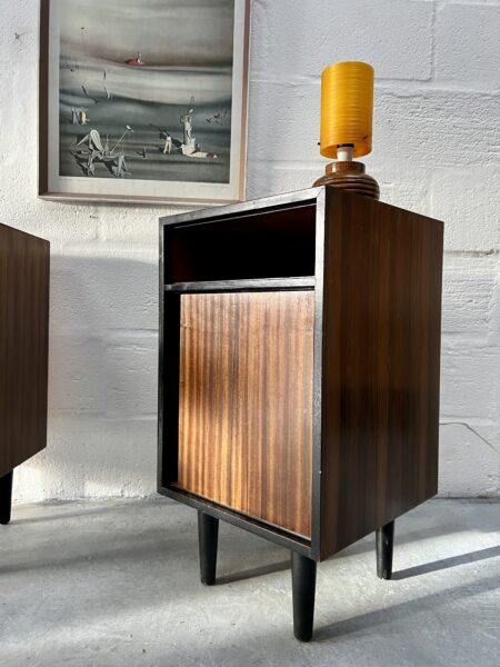 1950’s Pair of Walnut Bedside Chests by John & Sylvia Reid for Stag