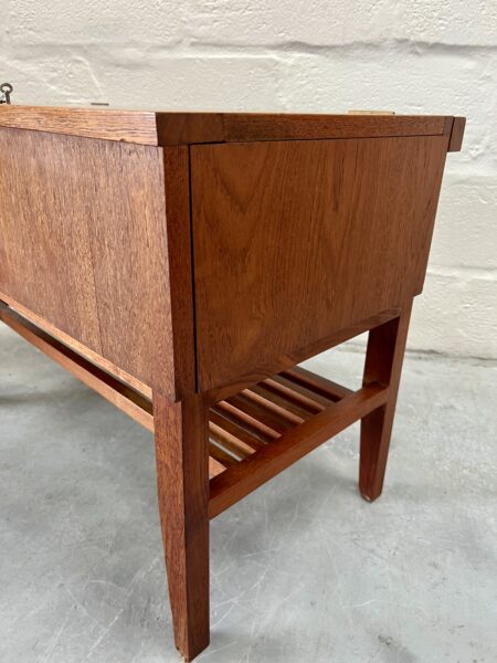 Vintage Scratch Built Teak Hifi / Media Stand