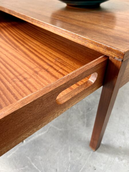 Vintage Meredew Teak Coffee Table with Drawer Tray