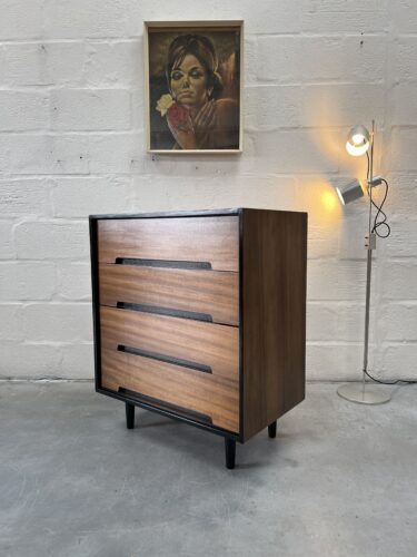 1950s Mid Century Walnut 'C' Range Chest of Drawers for Stag  