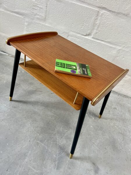 Vintage Atomic 1960s Walnut Coffee Table 