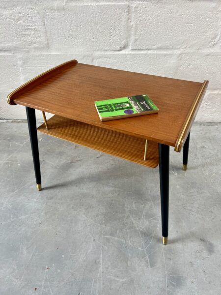 Vintage Atomic 1960s Walnut Coffee Table 