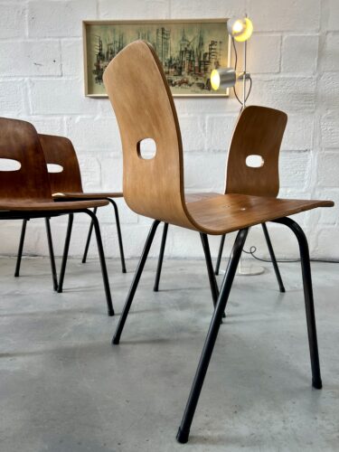 Single Q Stak Chair Designed by Robin Day, 1954