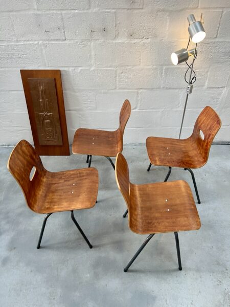 Single Q Stak Chair Designed by Robin Day, 1954