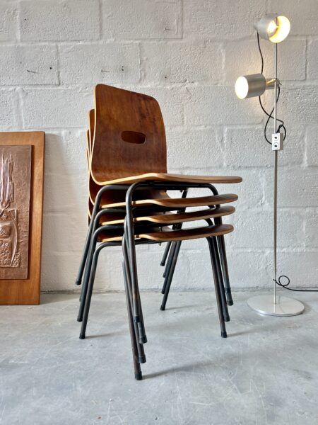 Single Q Stak Chair Designed by Robin Day, 1954