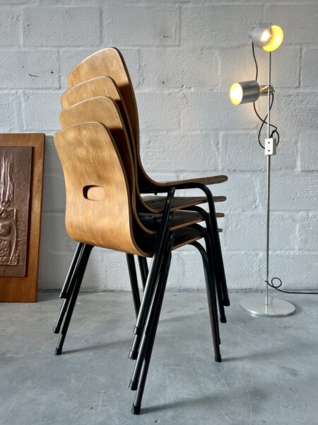 Single Q Stak Chair Designed by Robin Day, 1954