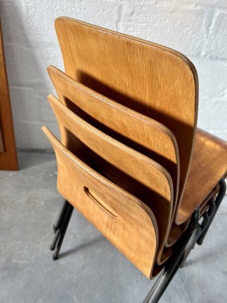 Single Q Stak Chair Designed by Robin Day, 1954