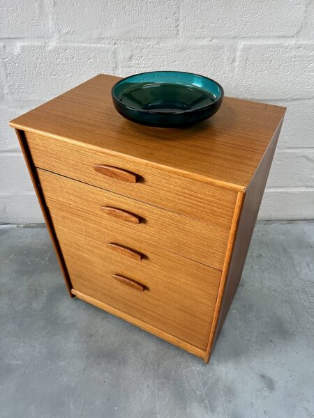 1960s Austinsuite Vintage Teak Chest of Drawers on Castors