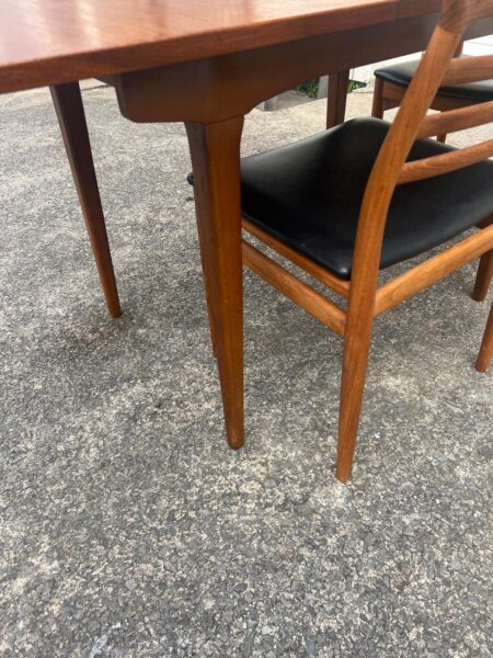 Vintage 1960s Walnut Extending Dining Table